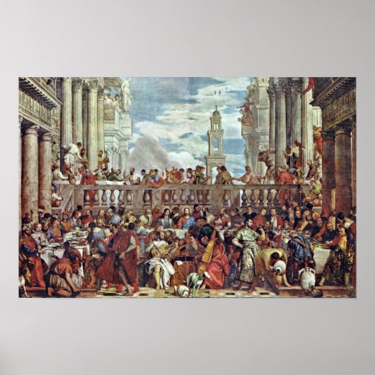 Paolo Veronese - Wedding op Cana Poster (Voorkant)