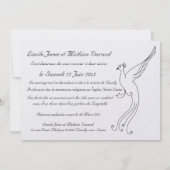 Paon-huwelijk Kaart (Achterkant)