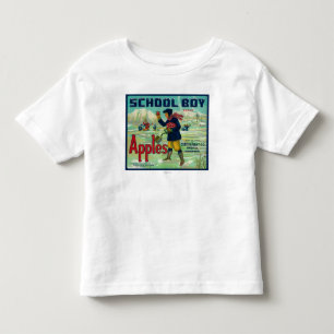Paonia, Colorado, schooljongen Apple Label Kinder Shirts