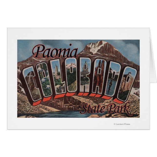Paonia State Park, Colorado - Large Letter Scene (Voorkant Horizontaal)
