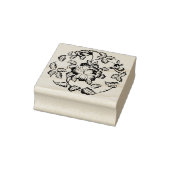 Paony flower mof silhouette, kunststempel rubberstempel (Stempel)