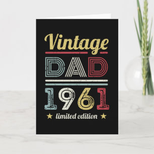  pap 1961 60th Birthday Gift Mannen Retro Kaart