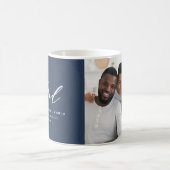 Pap 2 fotoscript Fathers day Navy blue Koffiemok (Center)