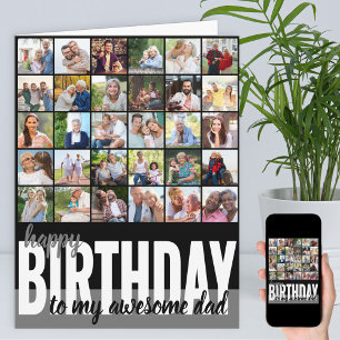 Pap 31 Foto Collage Happy Birthday Card Kaart