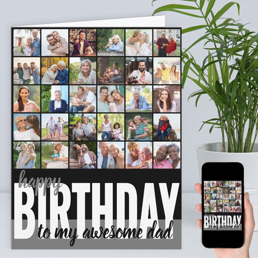 Pap 31 Foto Collage Happy Birthday Card Kaart