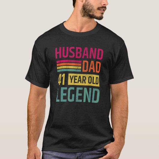 Pap 41 jaar oude Legende Mannen Birthday T-shirt (Voorkant)