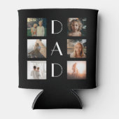 Pap 6 Foto Collage Cute Elegant Vader Day Blikjeskoeler (Voorkant)