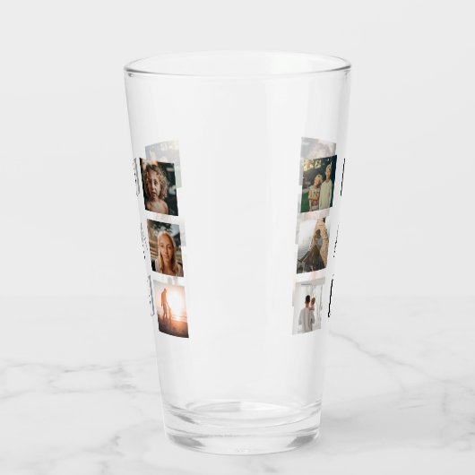 Pap 6 Foto Collage Cute Elegant Vader Day Glas (Links)