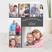 Pap 6 Foto Collage Elke leeftijd Grote Fijne verja Kaart (Voorkant)