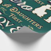 Pap A Son's First A Daughters First Love Cadeaupapier (Hoek)