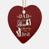 Pap A Son's First A Daughters First Love Keramisch Ornament (Links)