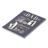 Pap A Son's First A Daughters First Love Notitieblok (Linkerzijde)