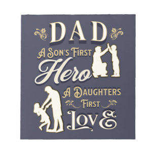 Pap A Son's First A Daughters First Love Notitieblok