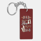 Pap A Son's First A Daughters First Love Sleutelhanger (Voorkant Links)