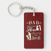 Pap A Son's First A Daughters First Love Sleutelhanger (Voorkant)