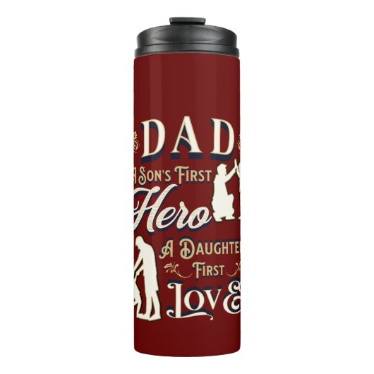 Pap A Son's First A Daughters First Love Thermosbeker (Voorkant)