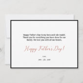 Pap Afbeelding Collage Photo Vaderdag Kaart (Achterkant)