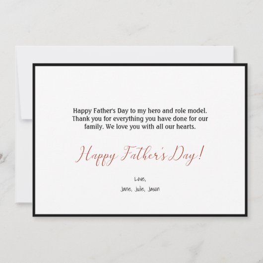 Pap Afbeelding Collage Photo Vaderdag Kaart (Achterkant)