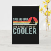 Pap als een normale vader, maar koeler - grappig kaart (Gele Bloem)