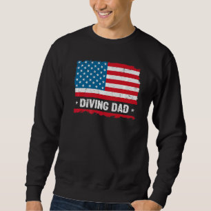 Pap Amerika duiken Vlag Patriot Trui