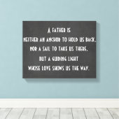 Pap Anchor Quote Canvas Afdruk (Insitu (Houten vloer))