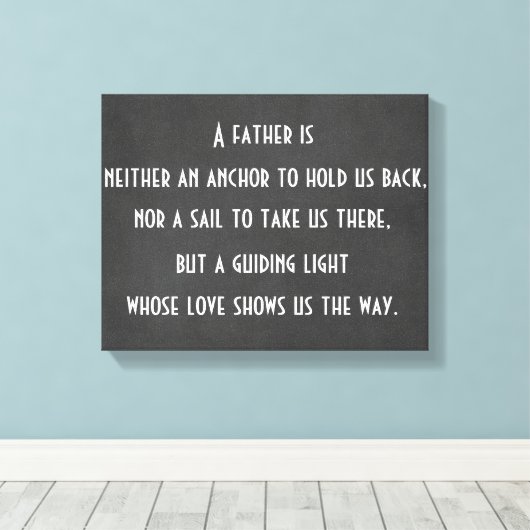 Pap Anchor Quote Canvas Afdruk (Insitu (Houten vloer))