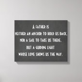 Pap Anchor Quote Canvas Afdruk (Voorkant)
