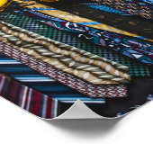 Pap-ballonnen in goud met kleurrijke Stropdassen Poster (Hoek)