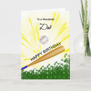Pap Baseball Birthday Card Kaart