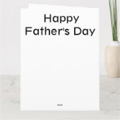 Pap BBQ grillmaster Fathers Day Kaart (Achterkant)