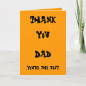 Pap bedankt kaarten (Voorkant)