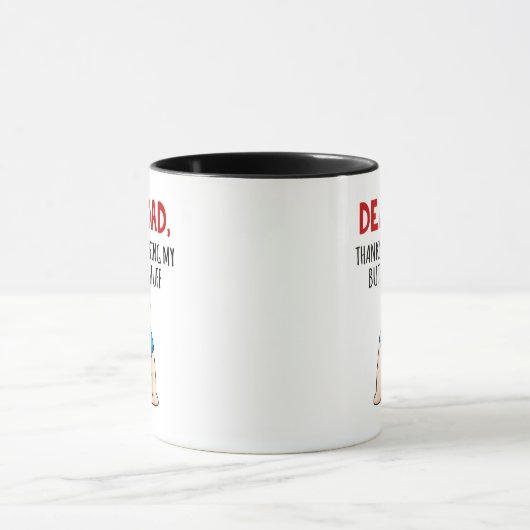 Pap-Bedankt voor het afvegen van mijn kont Mok (Midden)