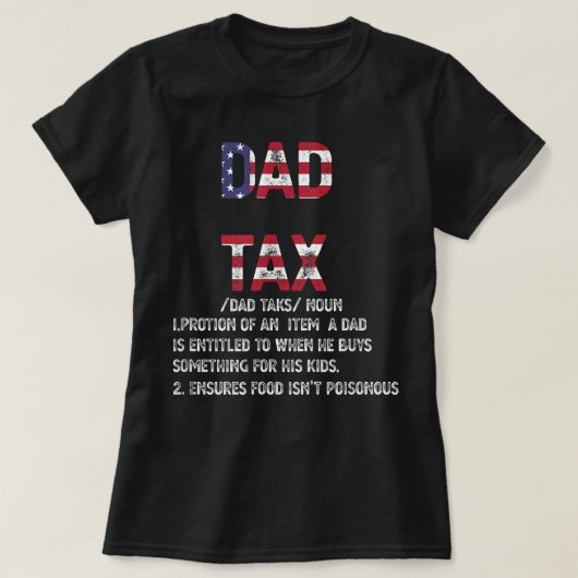  pap belastingdefinitie grappige vaderdag t-shirt (Design voorkant)