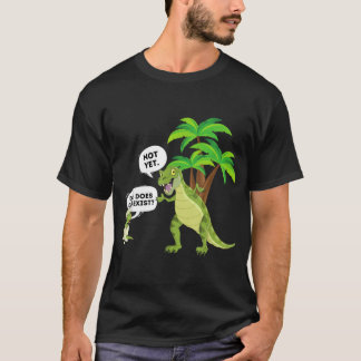 Pap Bestaat God - Grappige dinosaurus atheïst T-shirt
