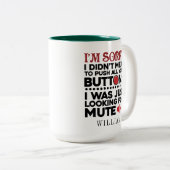 Pap Birthday bedoelde je Buttonnen niet. Tweekleurige Koffiemok (Voorkant rechts)