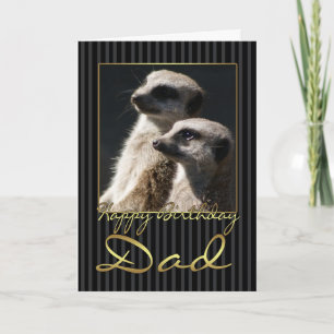 Pap Birthday Card met meerkat Kaart