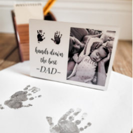 Pap Birthday Fathers Day Handprint Foto Fotoplaat