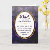 Pap Birthday, ik ben trots dat ik je dochterkaart Kaart (Gele Bloem)