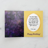 Pap Birthday, ik ben trots om je dochter te zijn Feestdagen Kaart (Binnen)