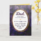 Pap Birthday, ik ben trots om je dochter te zijn Kaart (Gele Bloem)