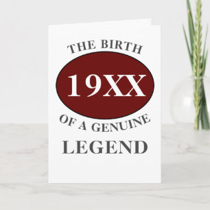 Pap Birthday Monogram Initiaal Naam Jaar Legend Kaart