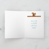 Pap Birthday uit Nuts Kinder Humor Squirrel Art Kaart (Binnen)