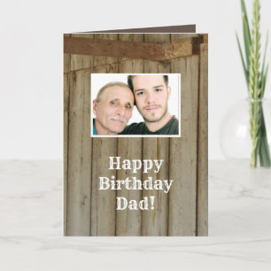 Pap Birthday, Vaderdag, Rustic Barn Kaart