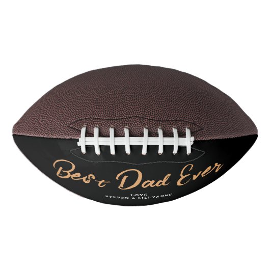 Pap Black and White Typography Fathers Day American Football (Voorkant)