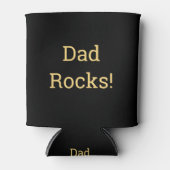 Pap Black Gold Modern Typografie Blikjeskoeler (Voorkant)