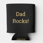 Pap Black Gold Modern Typografie Blikjeskoeler (Achterkant)