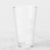 Pap blanke moderne typografie cool glas (Achterkant)