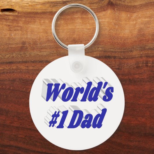 Pap blauwe tekst sleutelhanger (Voorkant)