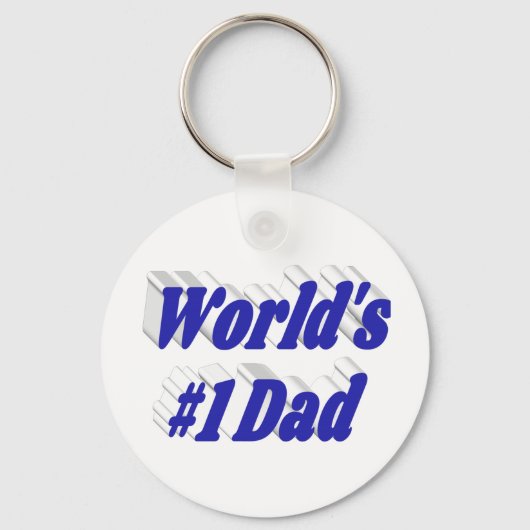 Pap blauwe tekst sleutelhanger (Achterkant)