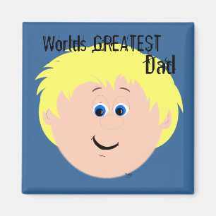 Pap Blonde Hair Worlds Greatest Magneet
